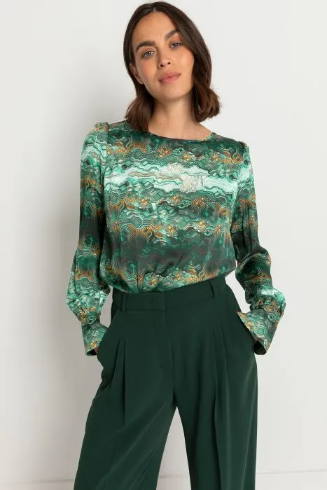 Claudia Sträter blousetop met grafische print