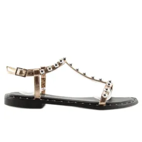 Sandalen met roze studs DD88P Champagne