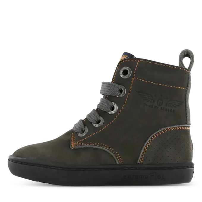 Shoesme donkerbruin hoog veterbootje