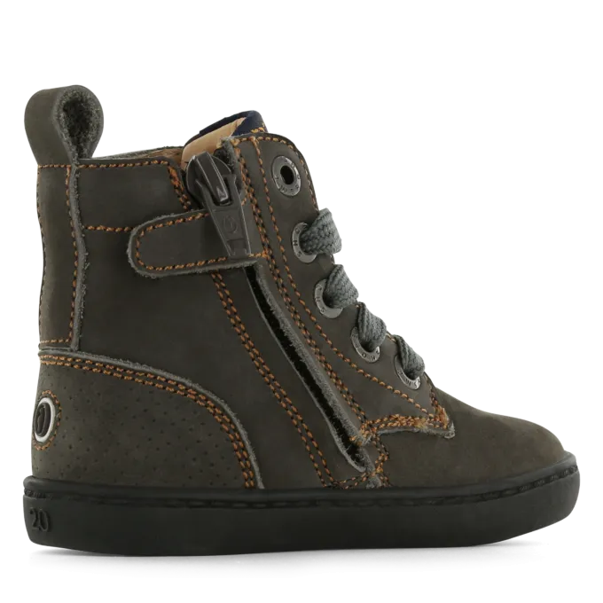 Shoesme donkerbruin hoog veterbootje