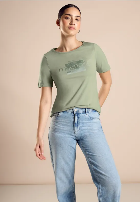 Street One T-shirt met print op de voorkant